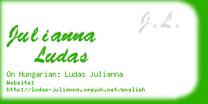 julianna ludas business card